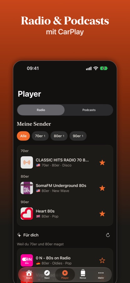 Radio und Podcasts mit CarPlay